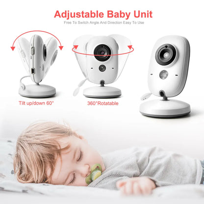 VB603 Video Baby Monitor - 2.4G Wireless with 3.2 Inches LCD, 2-Way Audio, Night Vision, and Surveillance Security Camera