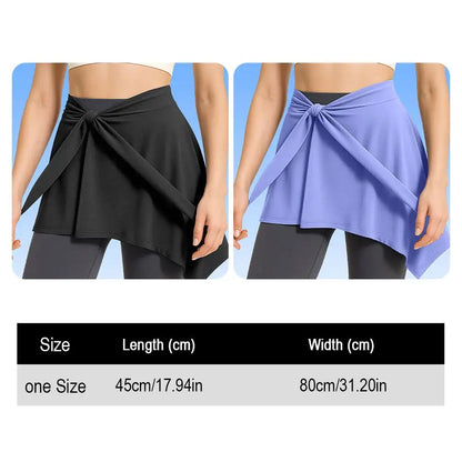 Women’s Adjustable Yoga Skirt Shorts – Quick Dry Anti-Exposure Fitness Running Skort