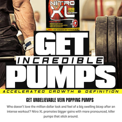 Nitro XL Nitrogen Booster – 120 Capsules for Muscle Growth & Endurance
