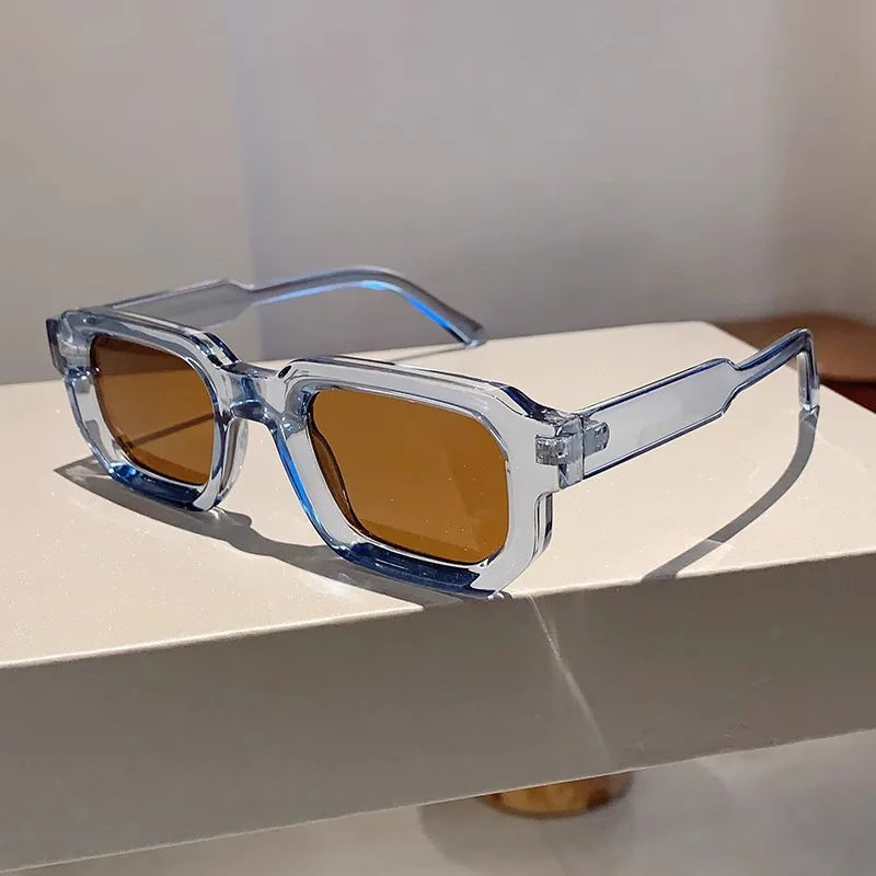 Vintage Rectangle Sunglasses for Men & Women – Retro UV400 Luxury Brand Design Eyewear