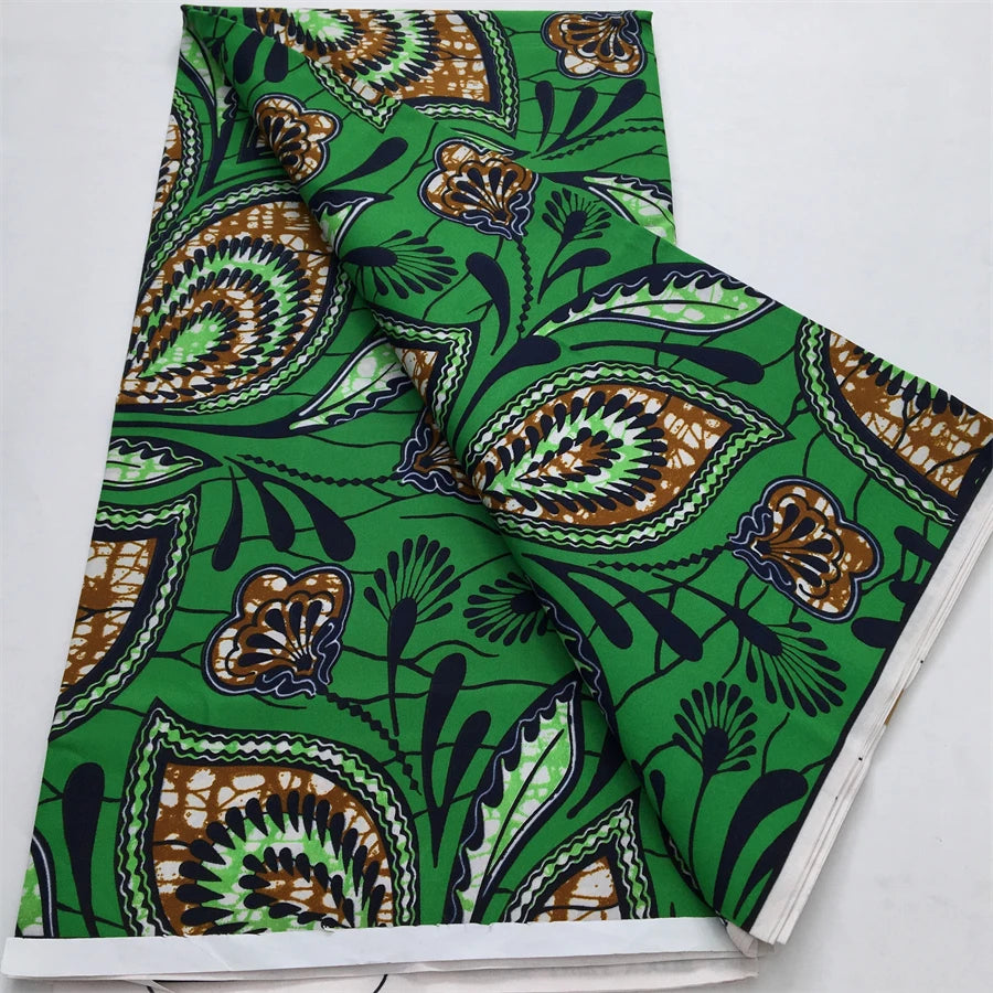 African Wax Print Fabric - Nigerian Ankara Batik Dutch Fabric for Women’s Dresses & Sewing Materials