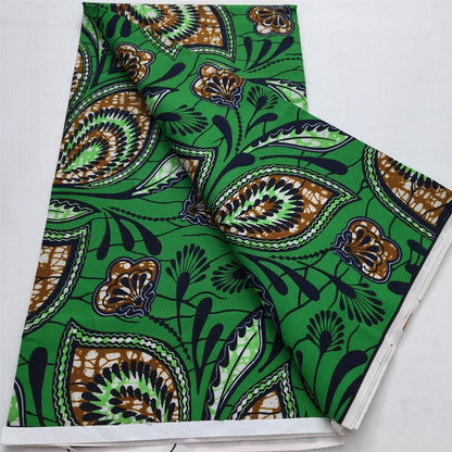 African Wax Print Fabric - Nigerian Ankara Batik Dutch Fabric for Women’s Dresses & Sewing Materials
