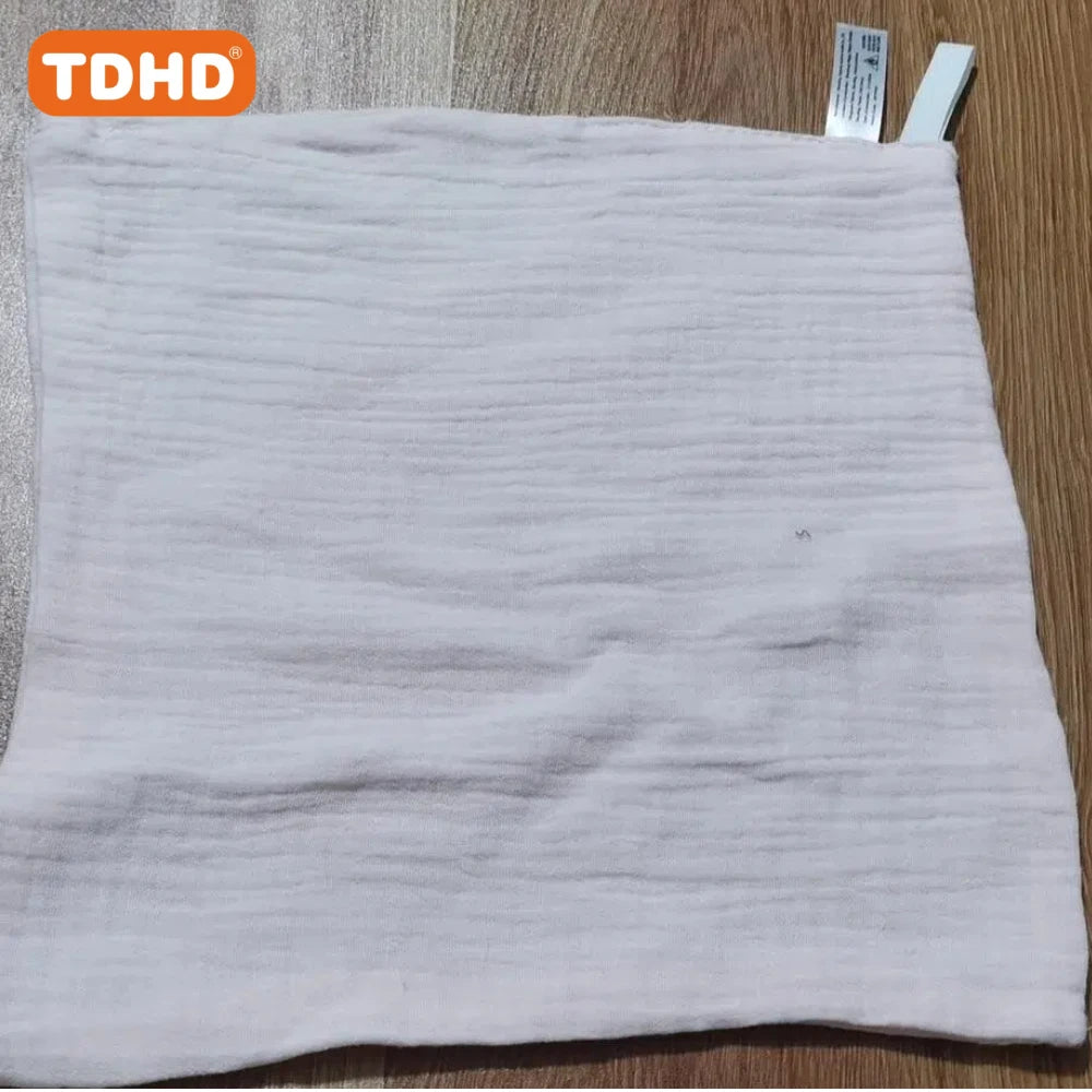 TDHD 5PCS Baby Towels – Soft Cotton Muslin Squares for Newborns, Infant Hand, Bath, Shower, and Face Use