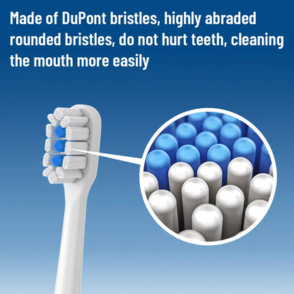 Replacement Brush Heads for Mijia T301 T302 T501 501C Sonic Electric Toothbrush – DuPont Soft Bristle Cleaning Nozzle Heads, Dental Care Accessories