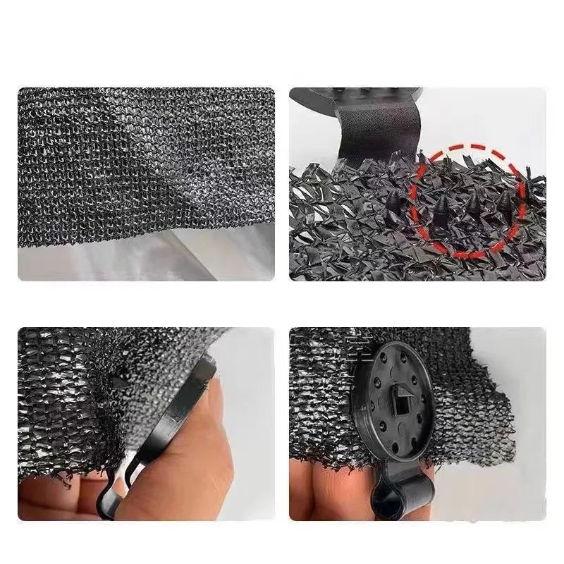 Versatile Shade Cloth Clips Set - 100/50/20 Pcs, Durable Grommet Clamps for Garden Netting, Sunblock Fabric, and Mesh Covers - Ideal for Backyard and Greenhouse Use