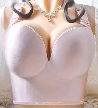 Wireless Push-Up Bra for Women – Full Coverage Adjustable Plus Size Comfortable Lingerie 38–50 C/D/E Cups