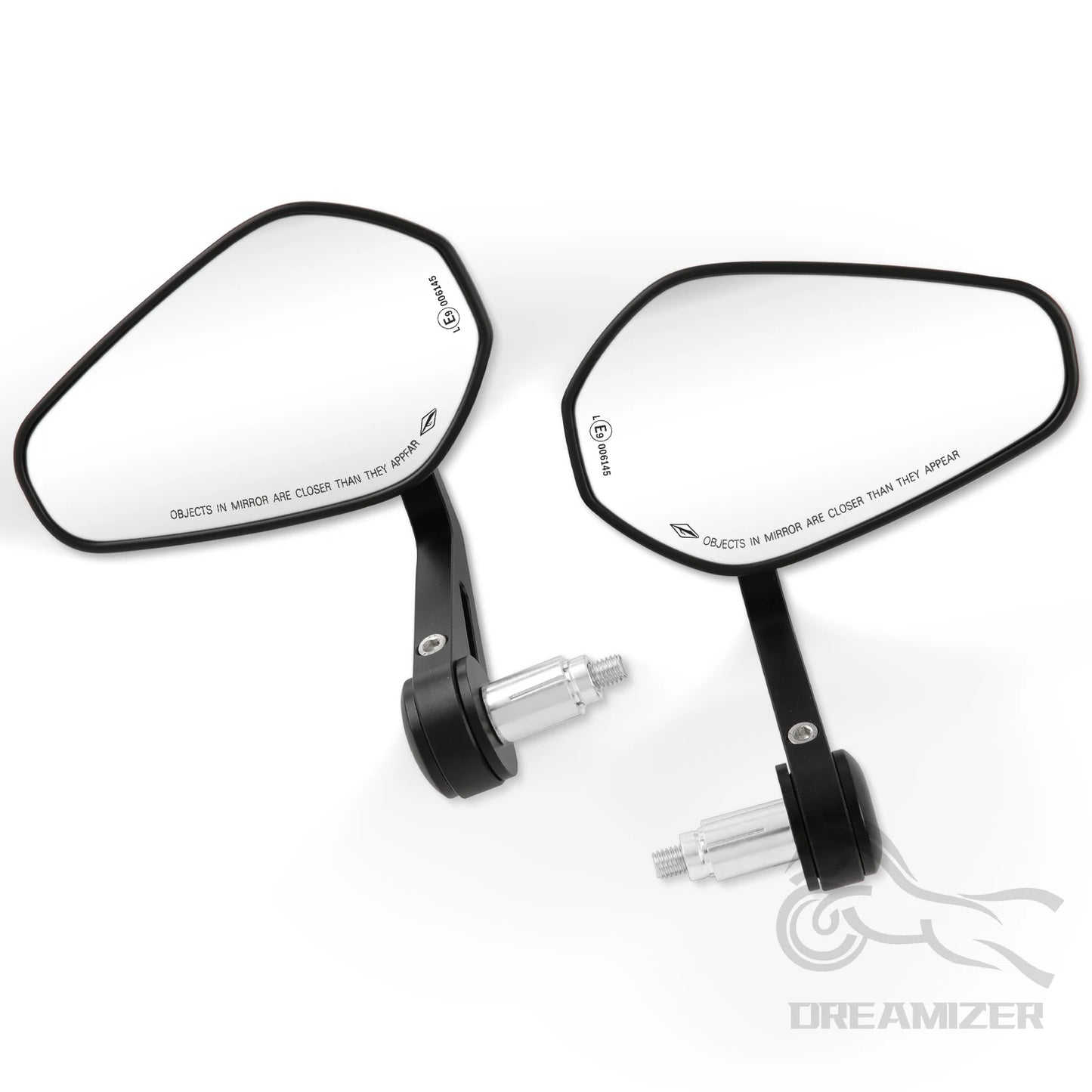 Motorcycle Rearview Side Mirrors | 7/8" & 1" Handlebar End Mirrors for Yamaha & Kawasaki