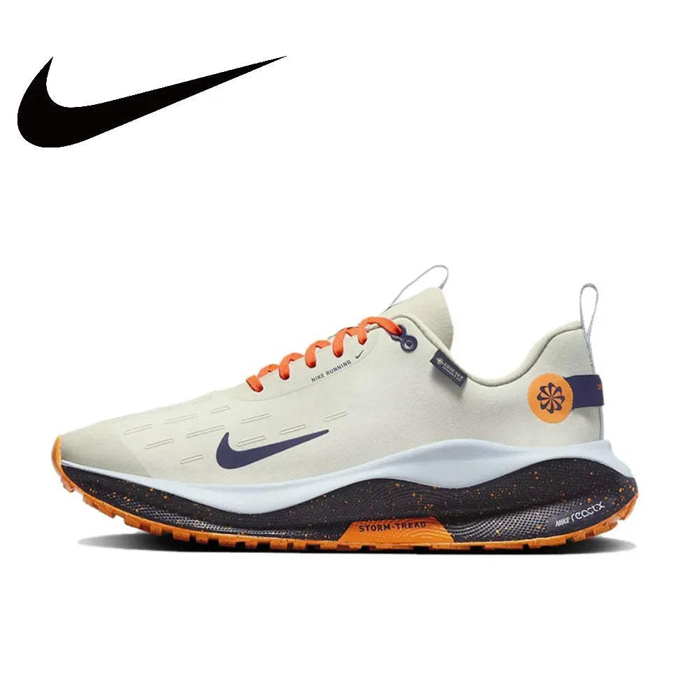 NIKE React Infinity Run Flyknit 4 GTX Sneakers for Men - Shock-Absorbing, Wear-Resistant Low Running Shoes