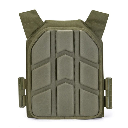 2-Pack Tactical Vest Pad Inserts: Removable Molded Cushions for Paintball Game & Plate Carrier Vests - 25x30cm