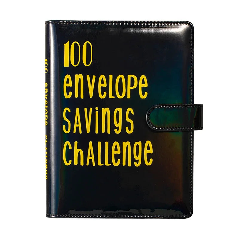 100 Envelope Challenge Binder – Savings Challenge Loose-Leaf Budget Binder with Cash Envelopes, Money Organizer System