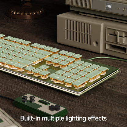 EWEADN V3 Wired Gaming Keyboard - Silent Ergonomic Keyboard for Windows PC, Laptop & E-Sports