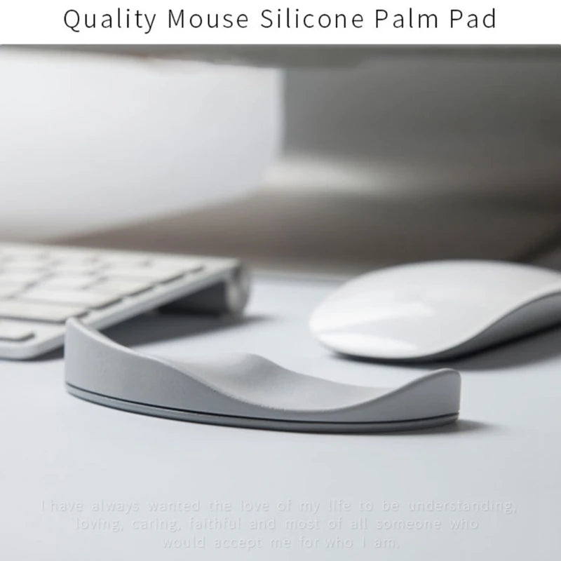 Mouse Wrist Rest Silicone Hand Cushion – Soft Pad Palm Support, Durable Armrest for Business, Office & Gaming Use