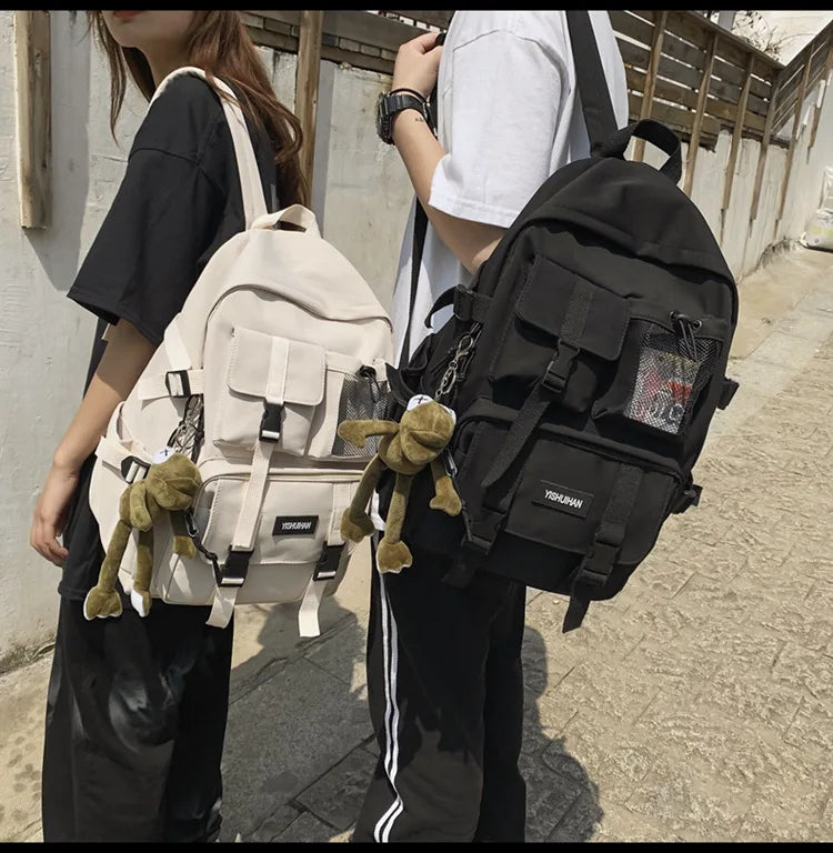 Multifunctional Teen Laptop Backpack – High-Quality Canvas School Bag for Boys & Girls