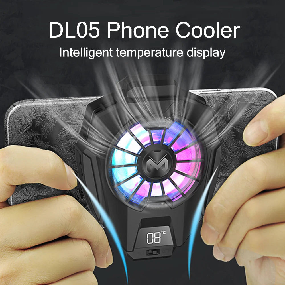 MEMO DL05 DL06 FL05 Mobile Phone Cooler: Cooling Fan Radiator for PUBG - Heat Sink System for Cellphones & Tablets