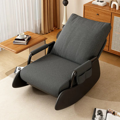 Ergonomic Adjustable Rocking Recliner Chair - Lazy Lounge Seat for Living Room & Balcony