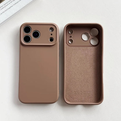Liquid Silicone iPhone Case - Matte Soft Candy Color Cover for iPhone 11–18, 16e, Air, Plus & Pro Max Models