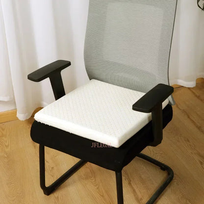 JFLEGAL Thailand Natural Latex Cushion – Washable Square Seat Pad for Buttocks Pain Relief, Office Chair Cushion Cojin