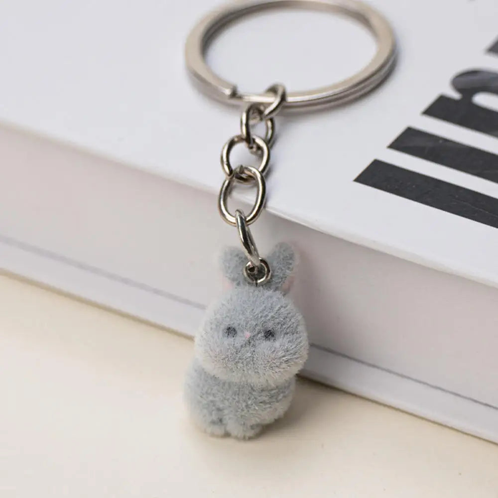 Cartoon Plush Koala Keychain – Cute Fluffy Doll Bag Pendant, DIY Keyring Charm Gift for Women