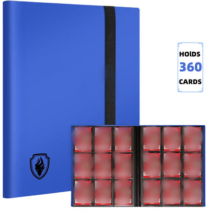 360 Pocket Trading Card Binder – 9 Pocket Side-Loading Album for Yugioh, MTG & TCG Cards