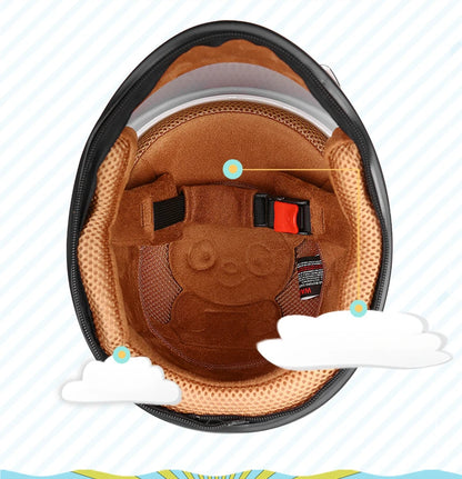 Children's Motorcycle Helmet - Boys & Girls Safety Half Helmet for Summer, Scooter & Bike Accessories for Kids