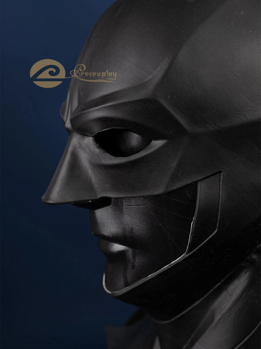 Black Latex Cosplay Mask – Movie Headgear & Halloween Costume Prop C08285