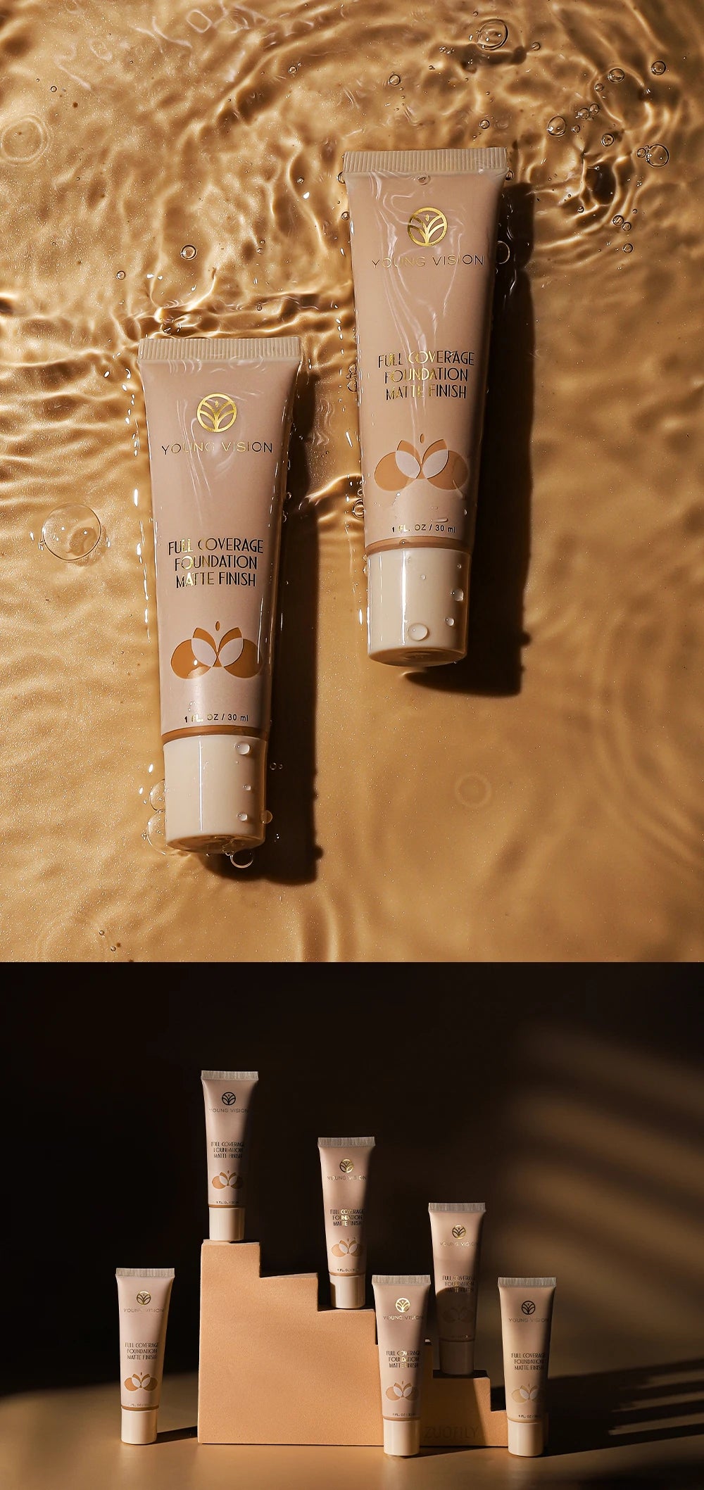 30ml Matte Liquid Foundation Cream – Long-Wear, Oil-Control, Full Coverage Waterproof Concealer for Wheat Tone Makeup