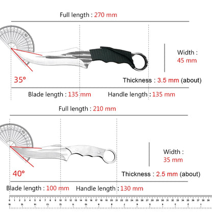 2PCS Chef Butcher Boning Knife Set - Stainless Steel Utility and Slicing Knives for Meat, Fish, Fruit - Sharp Kitchen Cleavers