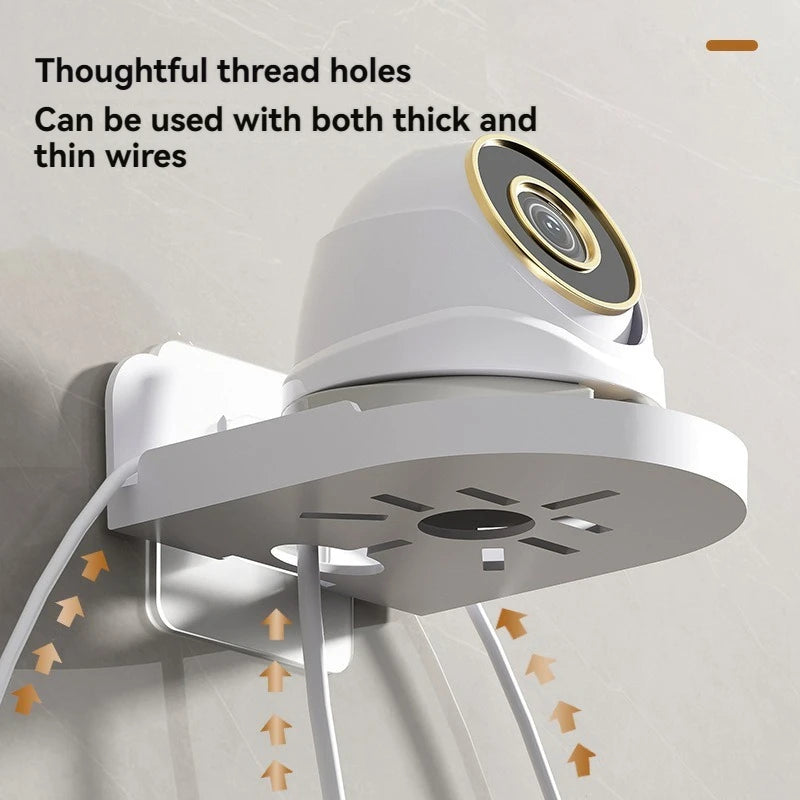 Universal Non-Drilling Wall Mount for CCTV Camera, Durable and Space-Saving Storage Holder