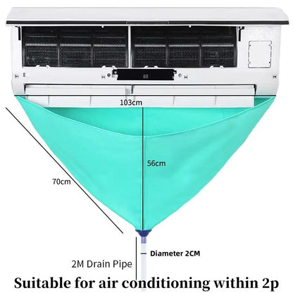 Leak-proof Air Conditioner Cleaning Bag Kit - Full Set of Cleaning Tools with Drain Water Pipe, Air Conditioning Cleaning Cover