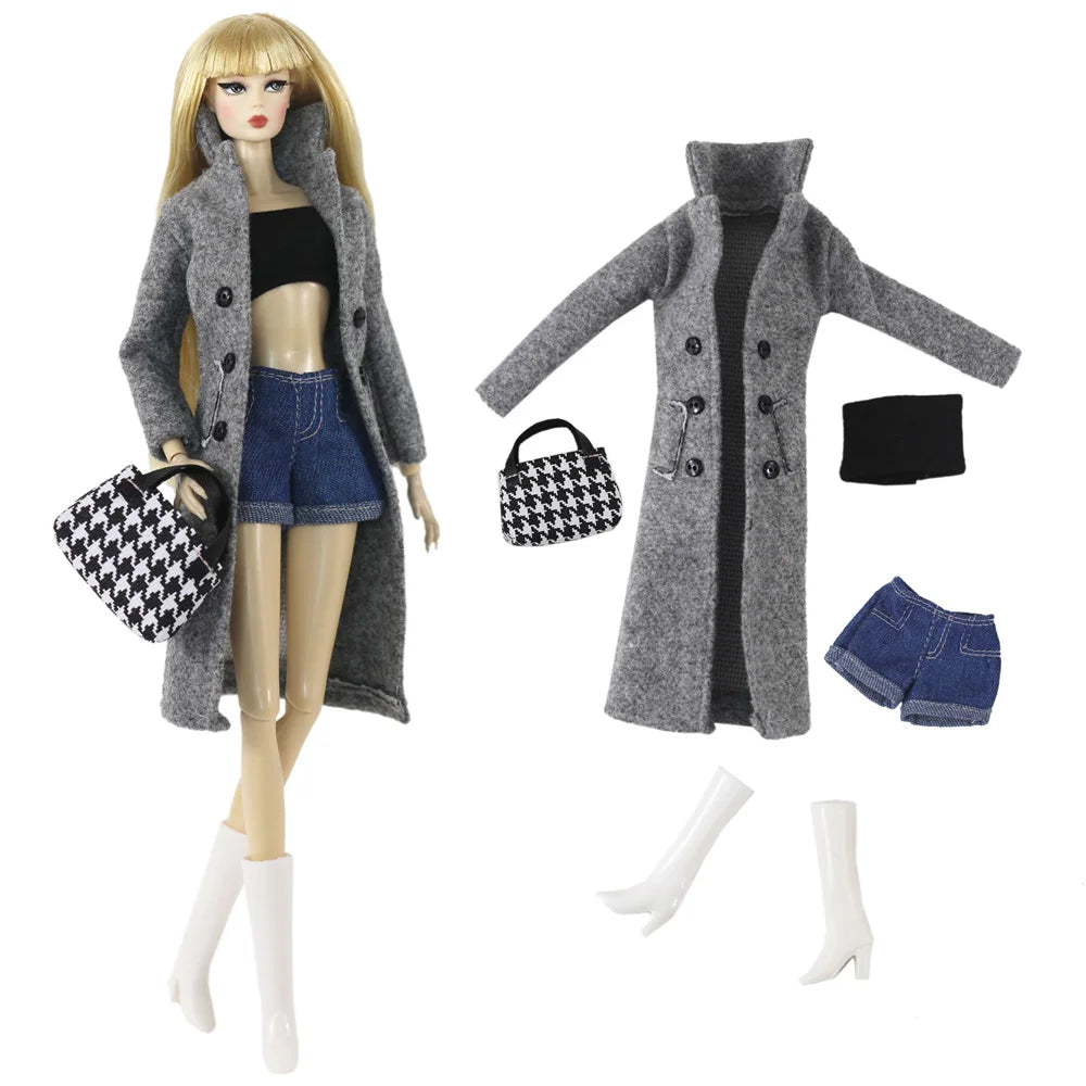 1:6 Scale Doll Clothes Set – Dress Outfit for 11.5-inch (30cm) Dolls, Multiple Styles for Girls’ Gifts