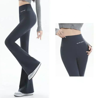 Flare Leggings for Women: High Waist Wide Leg Yoga Pants - Seamless Fitness Tights for Gym, Sports, and Casual Slimming Wear