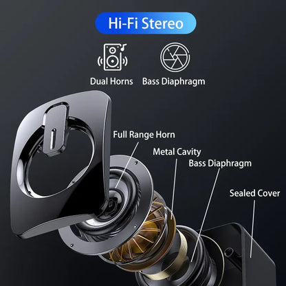 PC Computer Speakers with USB – HIFI Stereo Sound Box & Microphone with LED Light for Desktop