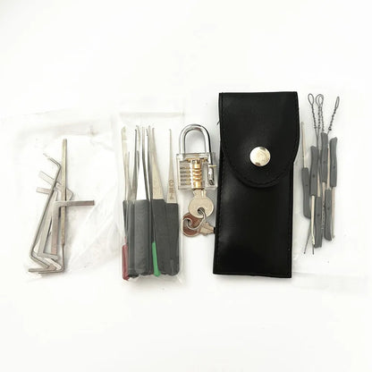 8-Piece Lock Pick Set – Stainless Steel Locksmith Tools with Broken Key Extractor, Hooks for DIY & Auto Use