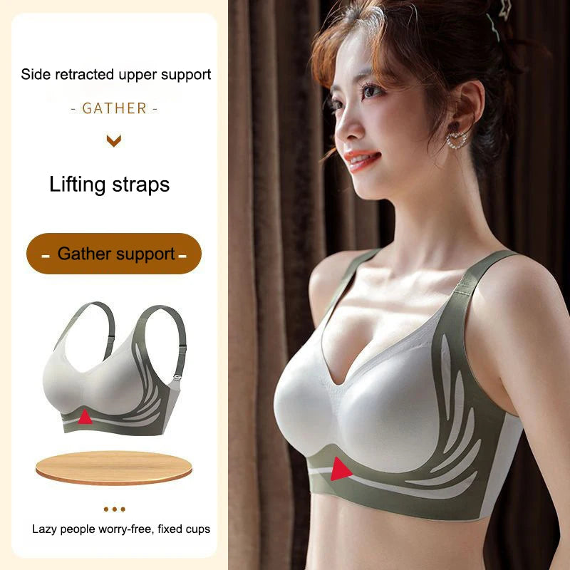 Seamless Push-Up Angel Wings Bra Set for Women – Soft Wireless Comfortable Breathable Lingerie (1 or 2 Pack)