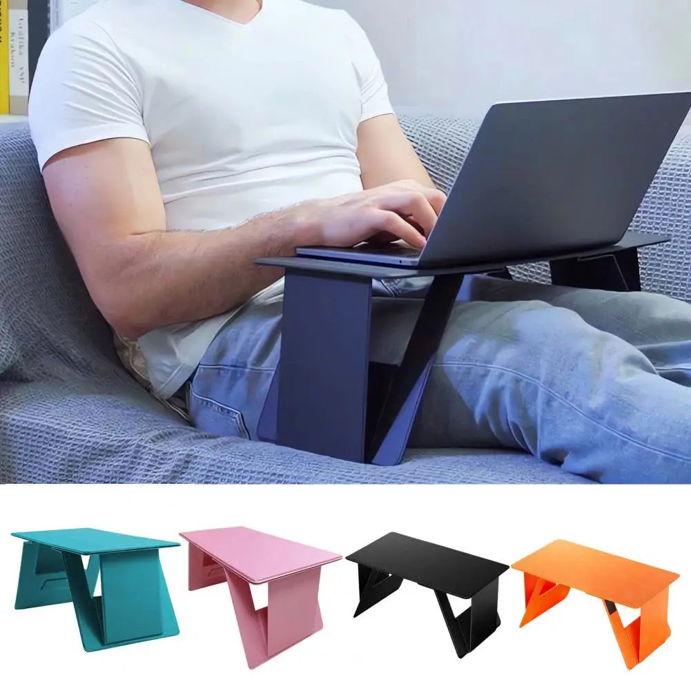 Adjustable Foldable Laptop Stand - Space-saving Computer Support for Home, Bedroom, Small Desk, and Office