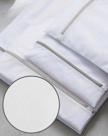 Reusable Zipper Laundry Bag for Washing Machine – Coarse Mesh Organizer for Lingerie, Shoes, Bras & Clothes