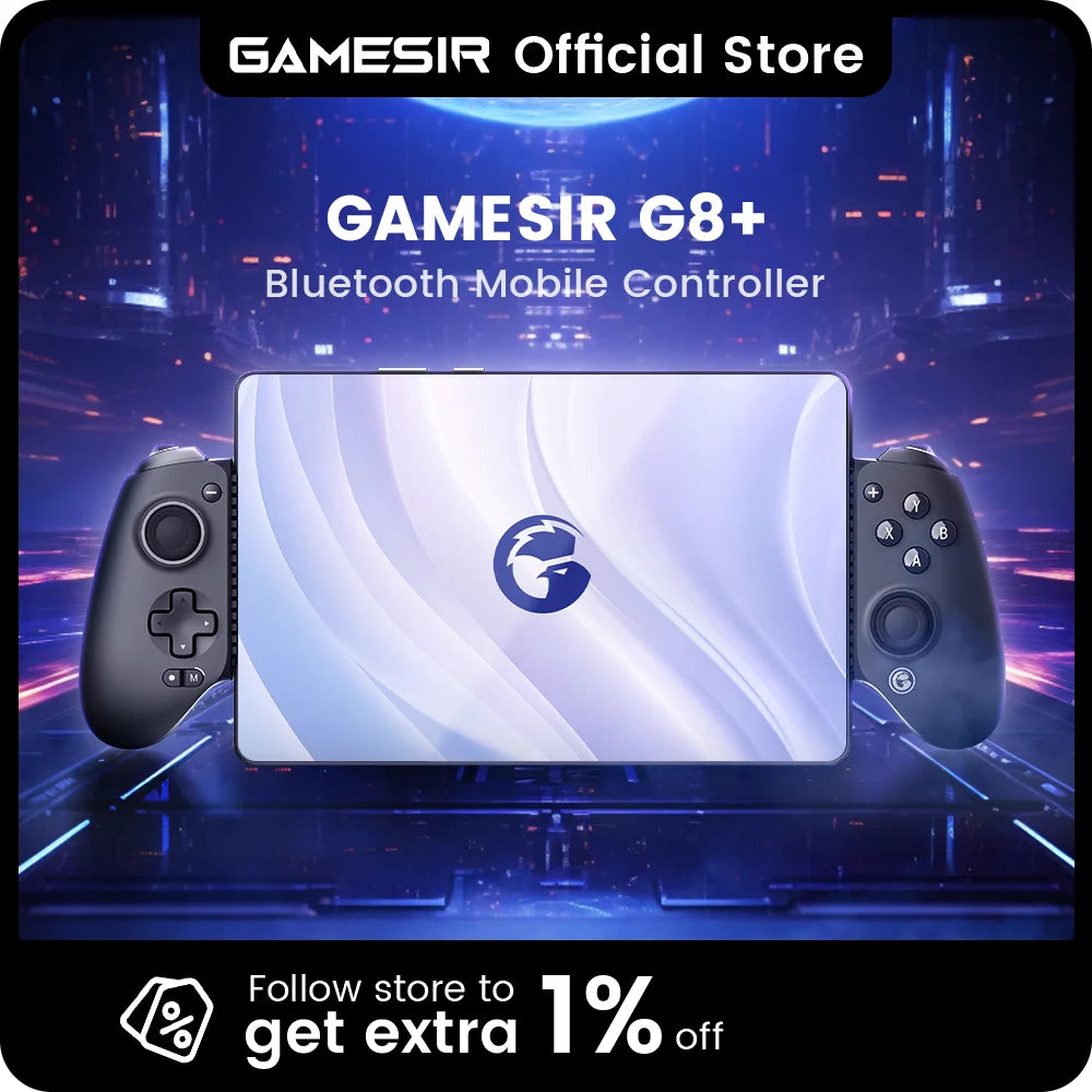 GameSir G8+ Bluetooth Gaming Controller – Hall Effect Gamepad for Nintendo Switch, Android, iPhone, iPad & PC Universal Use