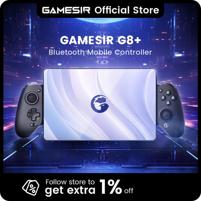 GameSir G8+ Bluetooth Gaming Controller – Hall Effect Gamepad for Nintendo Switch, Android, iPhone, iPad & PC Universal Use