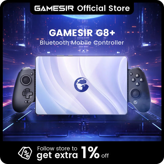 GameSir G8+ Bluetooth Gaming Controller – Hall Effect Gamepad for Nintendo Switch, Android, iPhone, iPad & PC Universal Use
