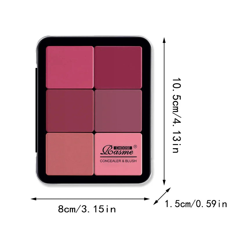 12-Color Concealer & Blush Palette - Matte Highlight Contour Makeup Kit