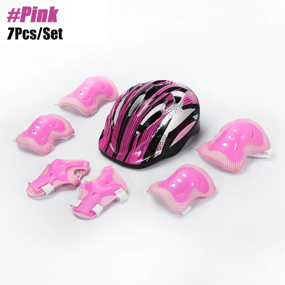 Kids Bike Helmet & Protective Gear Set – Toddler Helmet with Knee, Elbow & Wrist Pads for Cycling, Skateboard, Scooter & Skating
