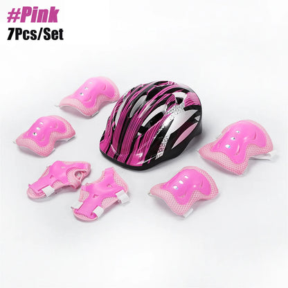 Kids Bike Helmet & Protective Gear Set – Toddler Helmet with Knee, Elbow & Wrist Pads for Cycling, Skateboard, Scooter & Skating
