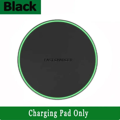 30W Fast Wireless Charging Pad - Wireless Charging Station for iPhone 8–17, Samsung Galaxy S23 and Compatible Xiaomi Devices