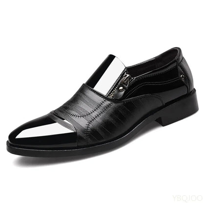 Men’s Pointed Toe Formal Shoes - Comfortable Low-Cut Office, Wedding and Daily Dress Shoes Large Size