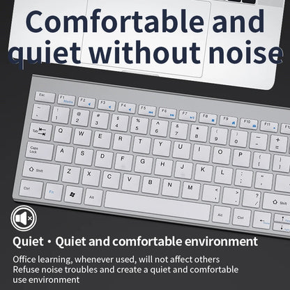 Bluetooth 5.0 & 2.4G Wireless Keyboard and Mouse Combo – Mini Multimedia Set for Laptop, PC, TV, iPad, MacBook, Android