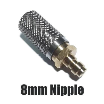 Extended Air HPA Quick Release Adapter Socket – 1/8 BSPP (G1/8) 8mm Male Nipple for Fast Disconnect   2/2