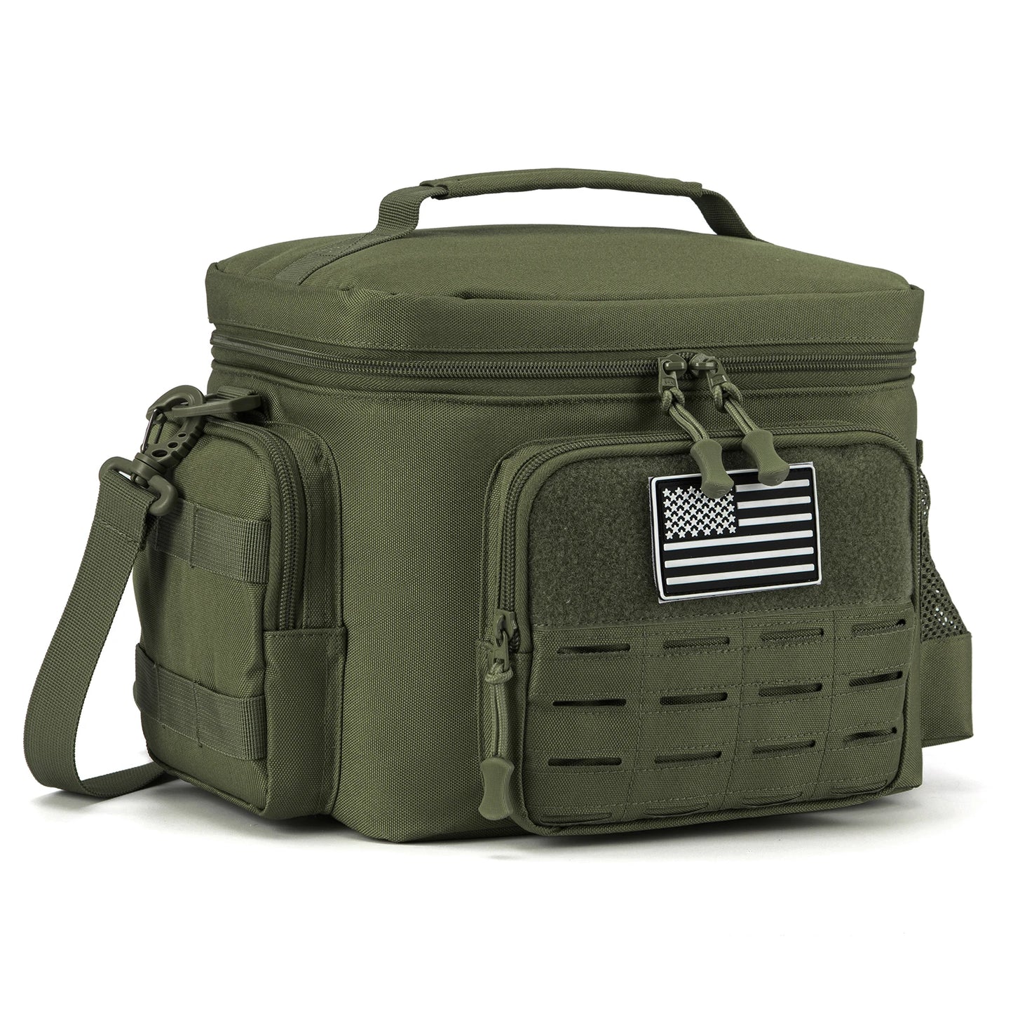 Military Tactical Lunch Box for Men - Heavy Duty, Leakproof, Insulated Thermal Cooler Bag for Work, Camping, Picnic Meals