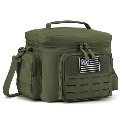 Military Tactical Lunch Box for Men - Heavy Duty, Leakproof, Insulated Thermal Cooler Bag for Work, Camping, Picnic Meals
