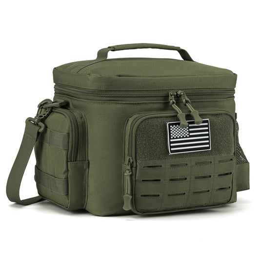 Military Tactical Lunch Box for Men - Heavy Duty, Leakproof, Insulated Thermal Cooler Bag for Work, Camping, Picnic Meals