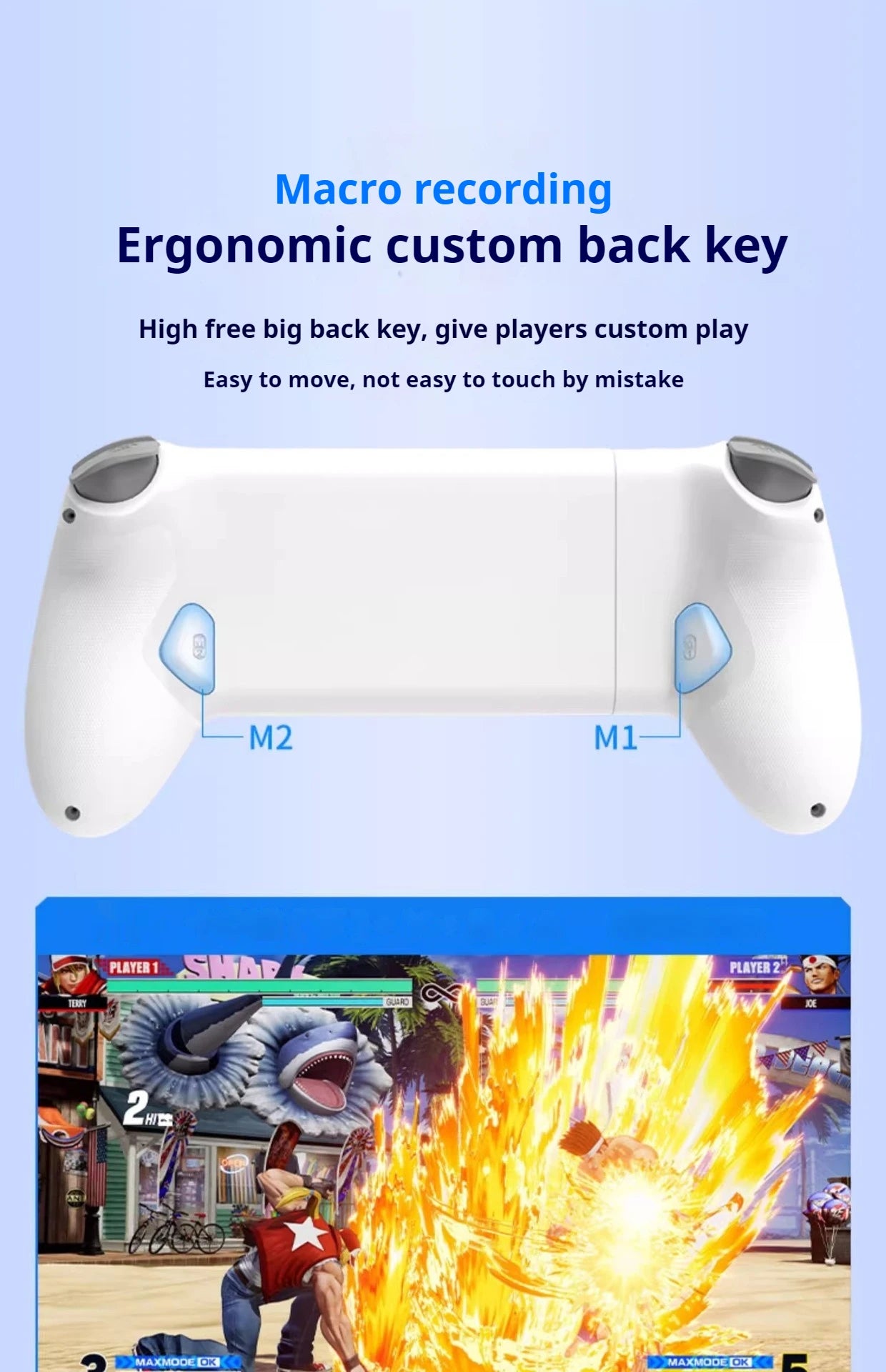 Memo S3 Gamepad Type-C Mobile Controller – Hall Effect Stretching Handle, Joystick for Android, PS Cloud Game, Customized